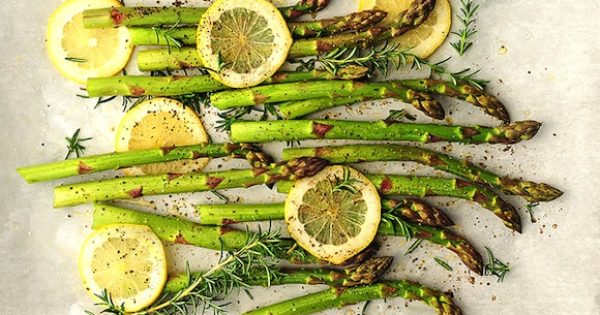roasted lemon asparagus