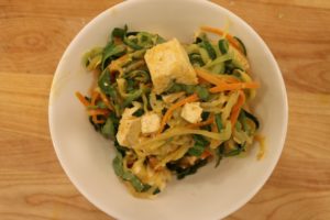 Spicy Peanut Noodles with Tofu for Summer Meals | Heather Carey