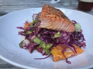 Red Cabbage and Carrot Salad with Honey Sesame Dressing | Heather Carey